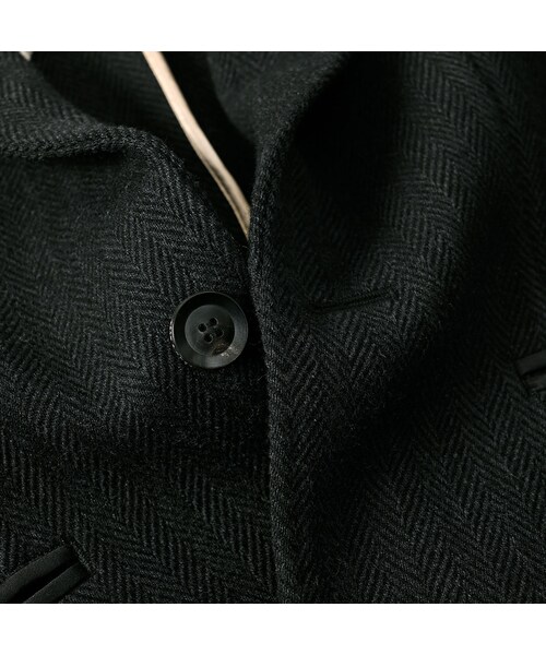 45R（フォーティファイブアール）の「パトアシュ ウールヘリンボンのピークドラペルジャケット（ジャケット/アウター・メンズ・93-ブラック・02-M/03-L）」の15枚目の写真