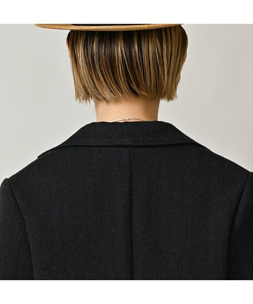 45R（フォーティファイブアール）の「パトアシュ ウールヘリンボンのピークドラペルジャケット（ジャケット/アウター・メンズ・93-ブラック・02-M/03-L）」の11枚目の写真