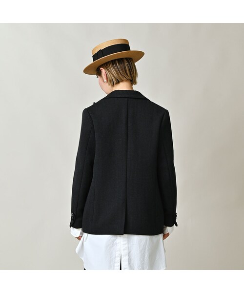 45R（フォーティファイブアール）の「パトアシュ ウールヘリンボンのピークドラペルジャケット（ジャケット/アウター・メンズ・93-ブラック・02-M/03-L）」の7枚目の写真
