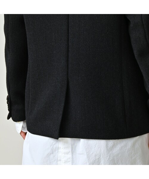 45R（フォーティファイブアール）の「パトアシュ ウールヘリンボンのピークドラペルジャケット（ジャケット/アウター・メンズ・93-ブラック・02-M/03-L）」の13枚目の写真