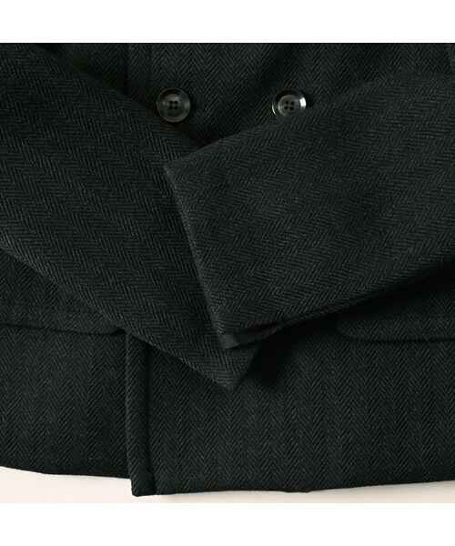 45R（フォーティファイブアール）の「パトアシュ ウールヘリンボンのアニーミニジャケット（ジャケット/アウター・メンズ・93-ブラック・02-M/03-L）」の16枚目の写真