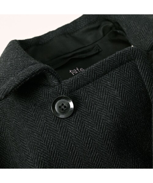 45R（フォーティファイブアール）の「パトアシュ ウールヘリンボンのアニーミニジャケット（ジャケット/アウター・メンズ・93-ブラック・02-M/03-L）」の13枚目の写真