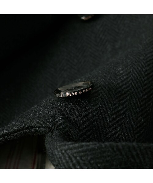 45R（フォーティファイブアール）の「パトアシュ ウールヘリンボンのアニーミニジャケット（ジャケット/アウター・メンズ・93-ブラック・02-M/03-L）」の14枚目の写真