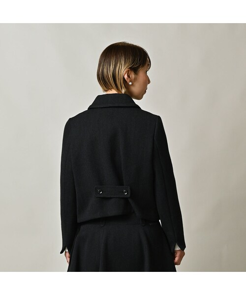 45R（フォーティファイブアール）の「パトアシュ ウールヘリンボンのアニーミニジャケット（ジャケット/アウター・メンズ・93-ブラック・02-M/03-L）」の7枚目の写真