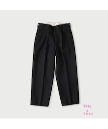45R | パトアシュ ウールヘリンボンのバギーパンツ