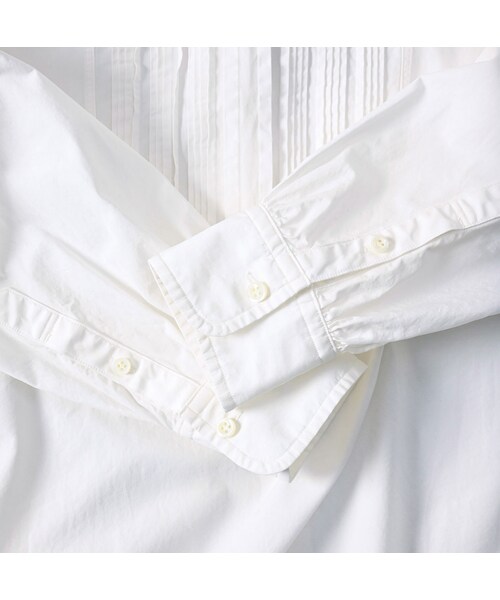 45R（フォーティファイブアール）の「パトアシュ 180番三子のピンタックスタンドシャツ（その他・メンズ・02-シロ・02-M/03-L）」の16枚目の写真