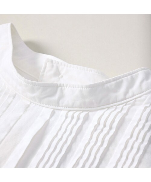 45R（フォーティファイブアール）の「パトアシュ 180番三子のピンタックスタンドシャツ（その他・メンズ・02-シロ・02-M/03-L）」の15枚目の写真