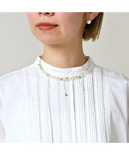 45R（フォーティファイブアール）の「パトアシュ 180番三子のピンタックスタンドシャツ（その他・メンズ・02-シロ・02-M/03-L）」の9枚目の写真