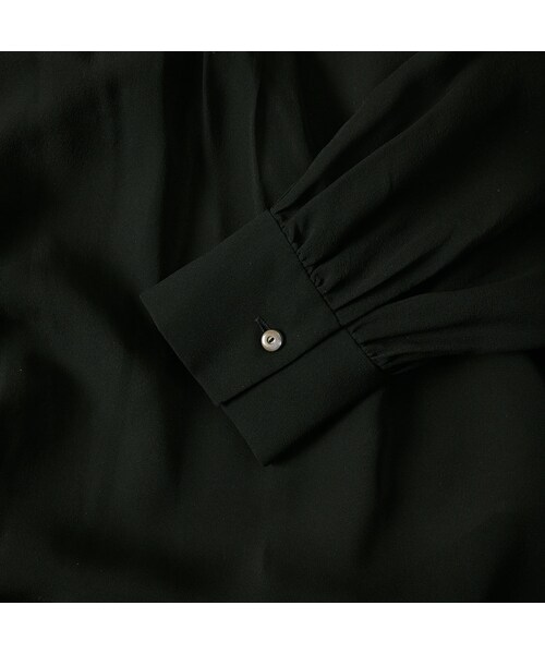 45R（フォーティファイブアール）の「パトアシュ シルクシフォンのピンタックブラウス（その他・メンズ・93-ブラック・02-M/03-L）」の12枚目の写真