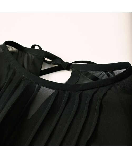 45R（フォーティファイブアール）の「パトアシュ シルクシフォンのピンタックブラウス（その他・メンズ・93-ブラック・02-M/03-L）」の11枚目の写真