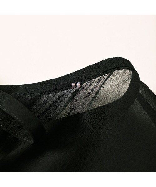 45R（フォーティファイブアール）の「パトアシュ シルクシフォンのピンタックブラウス（その他・メンズ・93-ブラック・02-M/03-L）」の13枚目の写真