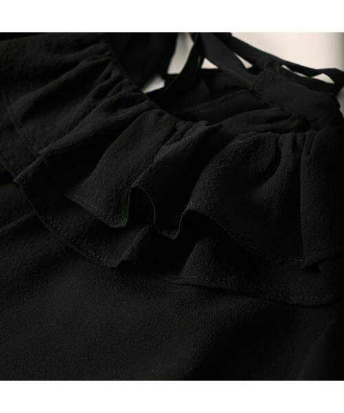 45R（フォーティファイブアール）の「パトアシュ シルクシフォンのフリルカラーブラウス（その他・メンズ・93-ブラック・02-M/03-L）」の11枚目の写真