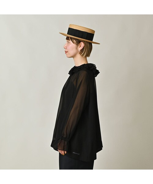 45R（フォーティファイブアール）の「パトアシュ シルクシフォンのフリルカラーブラウス（その他・メンズ・93-ブラック・02-M/03-L）」の6枚目の写真