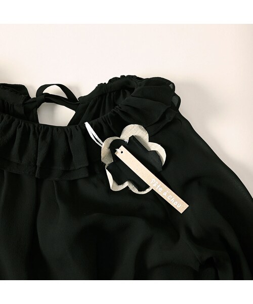 45R（フォーティファイブアール）の「パトアシュ シルクシフォンのフリルカラーブラウス（その他・メンズ・93-ブラック・02-M/03-L）」の20枚目の写真