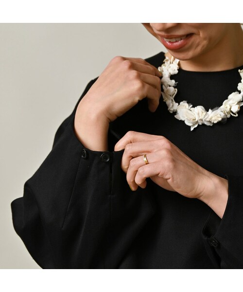 45R（フォーティファイブアール）の「パトアシュ ベネシャンのパフブラウス（その他・メンズ・93-ブラック・03-L）」の9枚目の写真