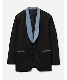 Acne Studios | Denim Contrast Single-Breasted Suit Jacket