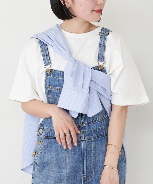 russet(ラシット)の「ハイゲージテリーTシャツ(Tシャツ/カットソー・ブラック/ホワイト・F)」の2枚目の写真