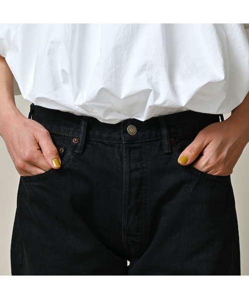 45R（フォーティファイブアール）の「再び6.5の空比古比女（再び・加工 ブラック）（パンツ・レディース・70-群青・02-28インチ/04-30インチ）」の7枚目の写真