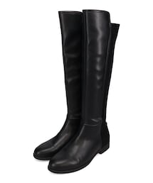 コンビ素材ストレートロングブーツ/57501