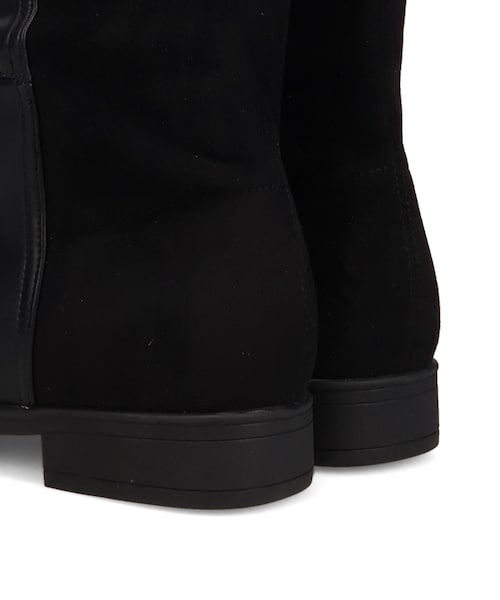 ORiental TRaffic（オリエンタルトラフィック）の「コンビ素材ストレートロングブーツ/57501（その他・レディース・ブラック・M/L）」の6枚目の写真