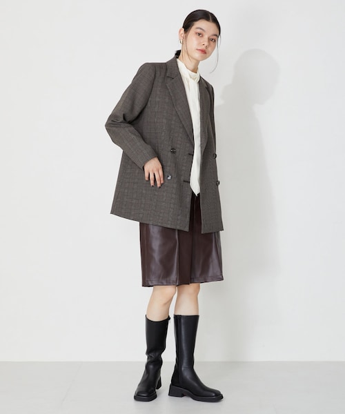 ORiental TRaffic（オリエンタルトラフィック）の「【WEB限定】スクエアトゥミドルブーツ/31510（その他・レディース・ブラック/ホワイト・S/M/L/LL）」の10枚目の写真