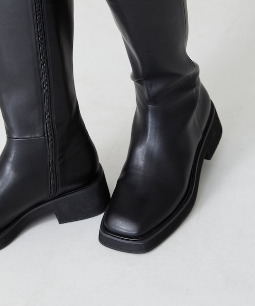 ORiental TRaffic（オリエンタルトラフィック）の「【WEB限定】スクエアトゥミドルブーツ/31510（その他・レディース・ブラック/ホワイト・S/M/L/LL）」の7枚目の写真