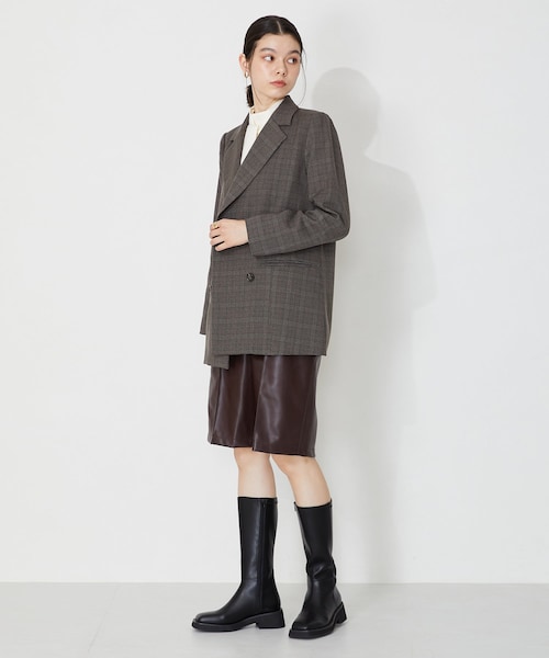 ORiental TRaffic（オリエンタルトラフィック）の「【WEB限定】スクエアトゥミドルブーツ/31510（その他・レディース・ブラック/ホワイト・S/M/L/LL）」の11枚目の写真