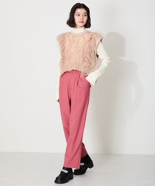 ORiental TRaffic（オリエンタルトラフィック）の「ビジューベルトニットドッキングブーツ/41415（その他・レディース・ブラック/ブラウン・S/M/L/LL）」の10枚目の写真