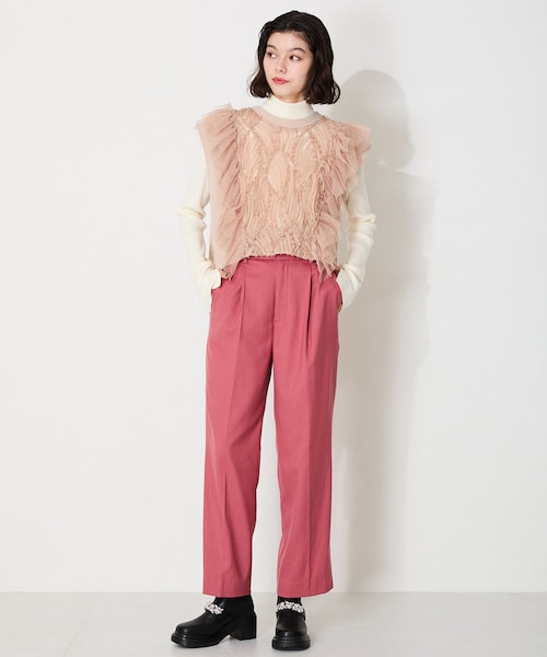 ORiental TRaffic（オリエンタルトラフィック）の「ビジューベルトニットドッキングブーツ/41415（その他・レディース・ブラック/ブラウン・S/M/L/LL）」の12枚目の写真