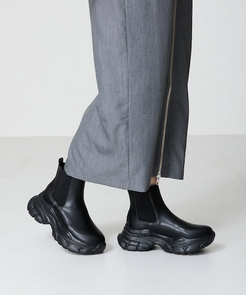 ORiental TRaffic（オリエンタルトラフィック）の「スニーカーソールサイドゴアブーツ/41432（その他・レディース・ブラック・S/M/L/LL）」の7枚目の写真