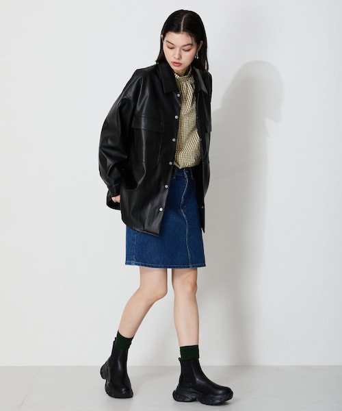 ORiental TRaffic（オリエンタルトラフィック）の「スニーカーソールサイドゴアブーツ/41432（その他・レディース・ブラック・S/M/L/LL）」の10枚目の写真