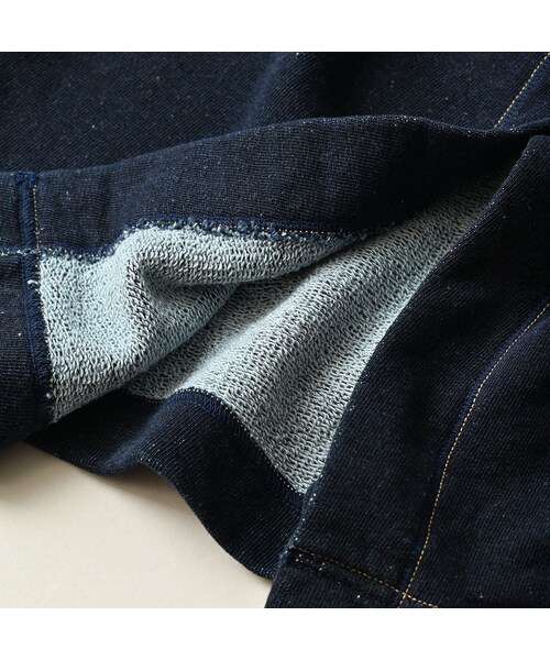 45R（フォーティファイブアール）の「ガーゼ裏毛のスカート（インディゴ）（スカート・レディース・73-R45/94-影色納戸・00-フリー）」の17枚目の写真