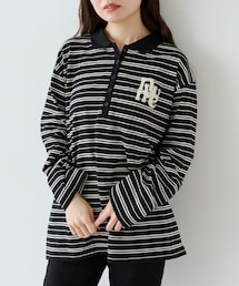 Kastane | 【4色展開】サガラボーダーポロ(ポロシャツ)