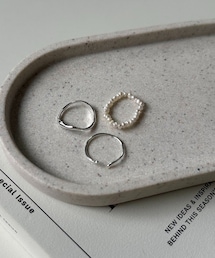 CAPRICIEUX LE'MAGE | 〈GOLDY/ゴールディ〉淡水パール3SETリング(リング)