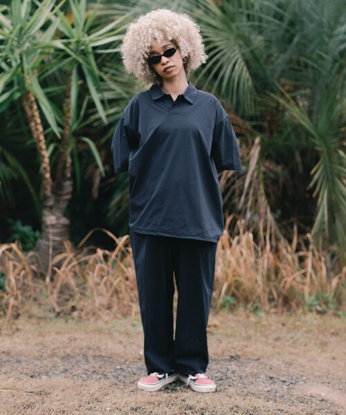 URBAN RESEARCH(アーバンリサーチ)の「Wide Dad BREEZY TECH ポロシャツ(ポロシャツ・メンズ・D.NAVY/BLACK・1/2)」の20枚目の写真
