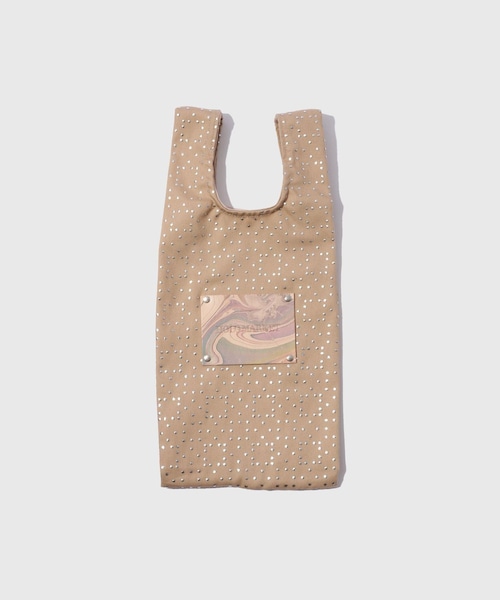 ADAM ET ROPE'(アダムエロペ)の「【HOLO MARKET/ホロマーケット】POCCHIRI Mini Tote bag(トートバッグ・メンズ・ブラック/ホワイト系/ベージュ/ライトグリーン・F)」の3枚目の写真