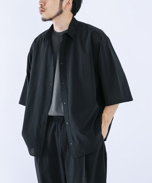 EKAL(エカル)の「『吸水速乾/通気性/軽量』DOT AIR HALF-SLEEVE SHIRTS(シャツ/ブラウス・メンズ・ブラック/グレー/ネイビー・M/L)」の8枚目の写真