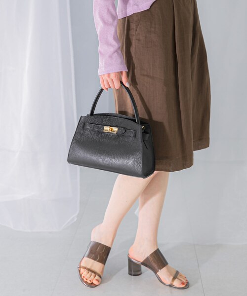 URBAN RESEARCH ROSSO（アーバンリサーチロッソ）の「AULENTTI　キーベルト付きミニハンドBAG（ハンドバッグ・レディース・MENTA/NERO・-）」の4枚目の写真