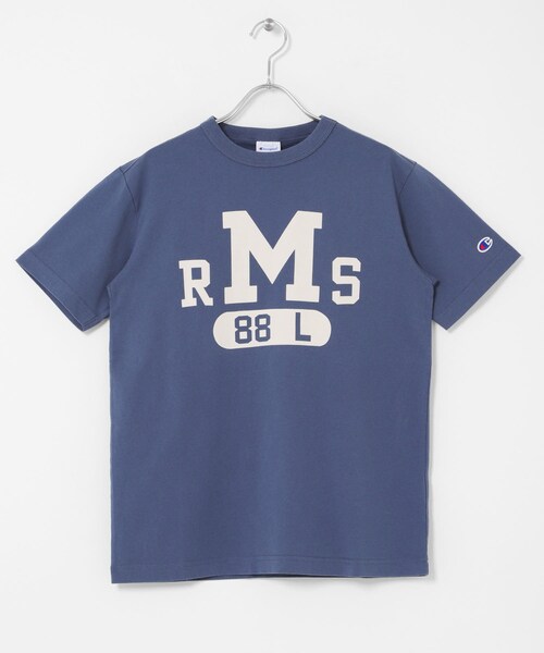 URBAN RESEARCH Sonny Label（アーバンリサーチサニーレーベル）の「CHAMPION　SHORT SLEEVE T-SHIRTS（Tシャツ/カットソー・レディース・013WHITE/385DBLUE・S）」の2枚目の写真