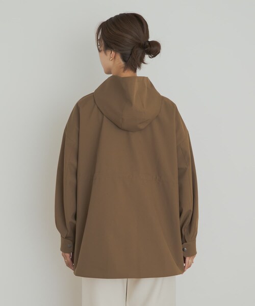 URBAN RESEARCH DOORS（アーバンリサーチドアーズ）の「防風/撥水ドロストフーディ（テーラードジャケット・レディース・D.BEIGE/BLACK・Free）」の18枚目の写真