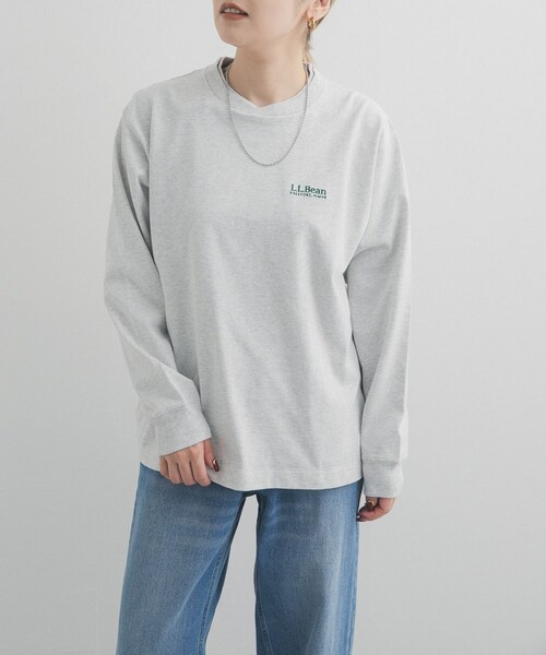 URBAN RESEARCH DOORS(アーバンリサーチドアーズ)の「L.L.Bean JAPAN EDITION LONGSLEEVET-SHIRTS(Tシャツ/カットソー・レディース・WHITE/BIRCH/GREY/SAX/RED/NAVY・M)」の14枚目の写真