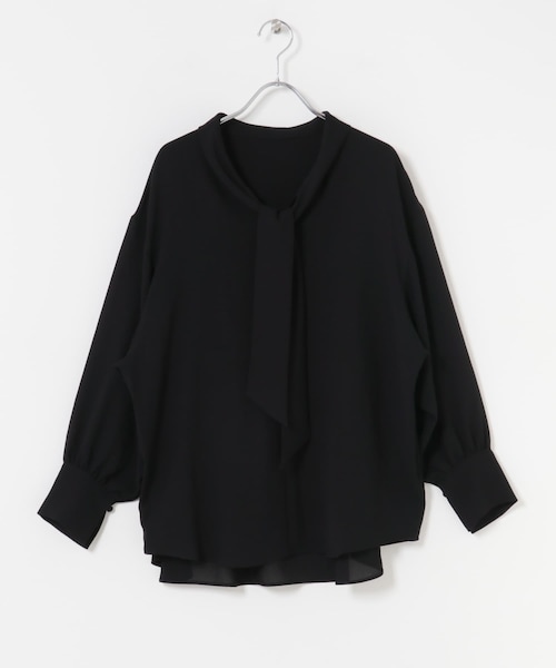 URBAN RESEARCH ROSSO（アーバンリサーチロッソ）の「ヴィンテージジョーゼットボータイブラウス（シャツ/ブラウス・レディース・OFF/BLACK・FREE）」の2枚目の写真