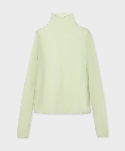 ROPE'（ロペ）の「【near.nippon（ニアー ニッポン）】SHEER HIGH NECK TOPS｜トップス（その他トップス・レディース・モスグリーン/ブラック・F）」の3枚目の写真