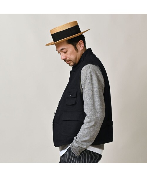 45R（フォーティファイブアール）の「高密度ダックの908ハンティングベスト（インディゴ）（ジャケット/アウター・レディース・73-インディゴ・01-XS/02-S/03-M/04-L）」の9枚目の写真