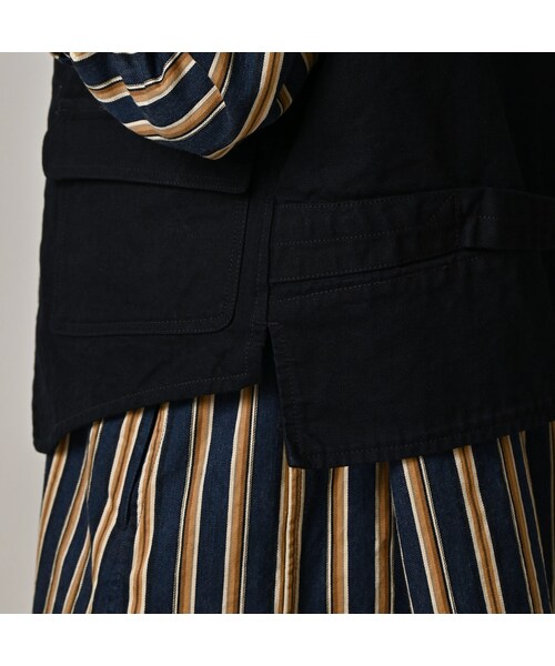 45R（フォーティファイブアール）の「高密度ダックの908ハンティングベスト（インディゴ）（ジャケット/アウター・レディース・73-インディゴ・01-XS/02-S/03-M/04-L）」の13枚目の写真