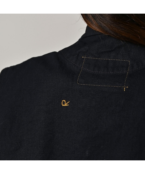 45R（フォーティファイブアール）の「高密度ダックの908ハンティングベスト（インディゴ）（ジャケット/アウター・レディース・73-インディゴ・01-XS/02-S/03-M/04-L）」の15枚目の写真