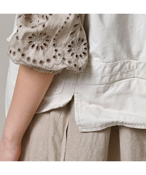 45R（フォーティファイブアール）の「高密度ダックの908ハンティングベスト（ジャケット/アウター・レディース・06-アンティークホワイト・01-XS/02-S/03-M/04-L）」の15枚目の写真