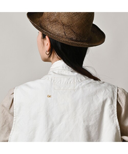 45R（フォーティファイブアール）の「高密度ダックの908ハンティングベスト（ジャケット/アウター・レディース・06-アンティークホワイト・01-XS/02-S/03-M/04-L）」の13枚目の写真