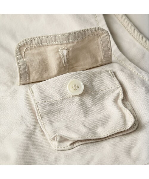 45R（フォーティファイブアール）の「高密度ダックの908ハンティングベスト（ジャケット/アウター・レディース・06-アンティークホワイト・01-XS/02-S/03-M/04-L）」の19枚目の写真