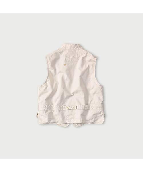 45R（フォーティファイブアール）の「高密度ダックの908ハンティングベスト（ジャケット/アウター・レディース・06-アンティークホワイト・01-XS/02-S/03-M/04-L）」の2枚目の写真